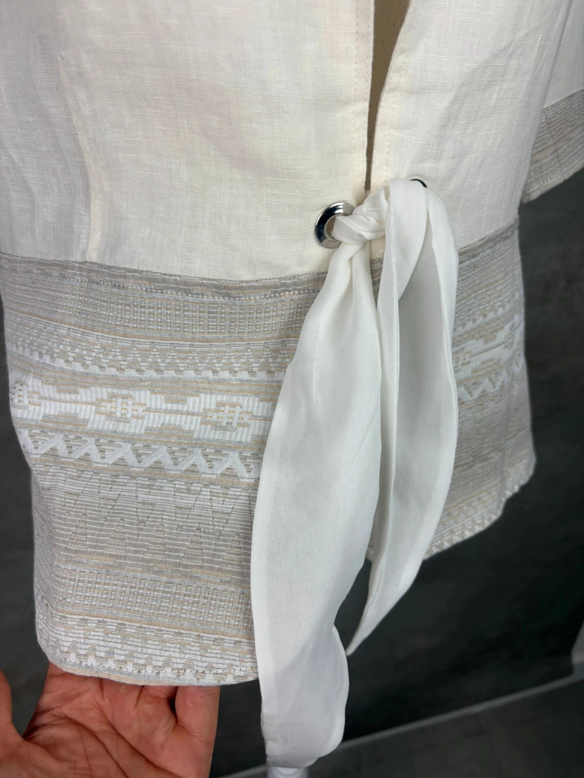 🌸 Off-white cotton blouse Armand Thiery Size 42/XL 🌸 – photo 4